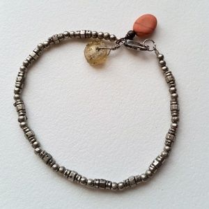 Silver Bracelet With Silver Beads (#7)